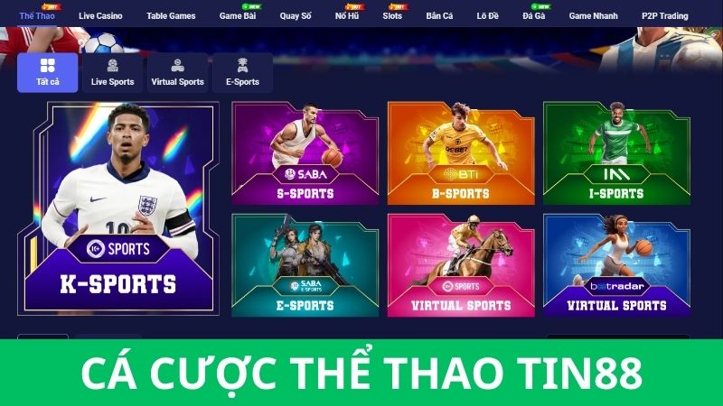 Cá cược thể thao - Review kho game Tin88 chân thật